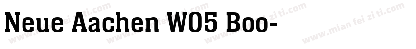 Neue Aachen W05 Boo字体转换